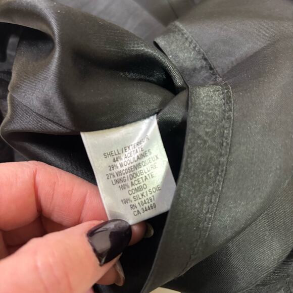 Milly Black A-Line Mini Skirt with Geometric Circles Size 10 C0057 - Picture 7 of 8